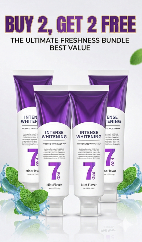 🏆Flash Sale⚡ 50K+ SOLD! Almost Gone-💥🔥New 7-Pro Intensive Toothpaste -🦷Deep Enamel Repair & Long-Lasting Freshness