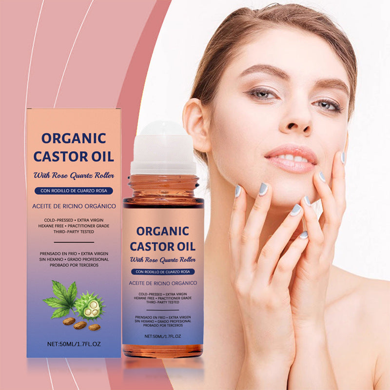🔥BUY 1 GET 1 FREE🔥Organic Golden Castor Oil Roll-On with Rose Quartz