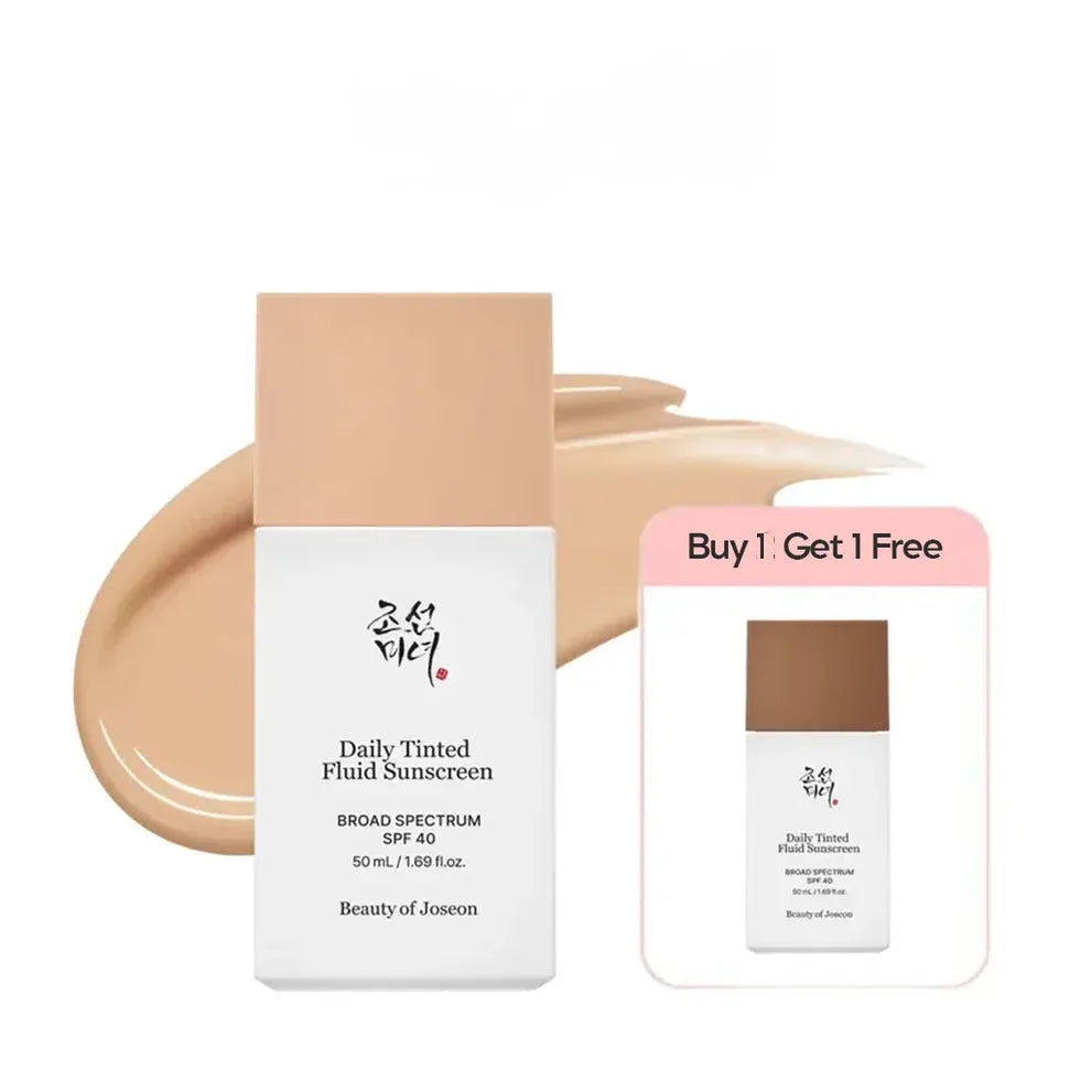💥BUY 1 GET 1 FREE⏰ 💥Daily Tinted Fluid Sunscreen SPF50🔥⏰
