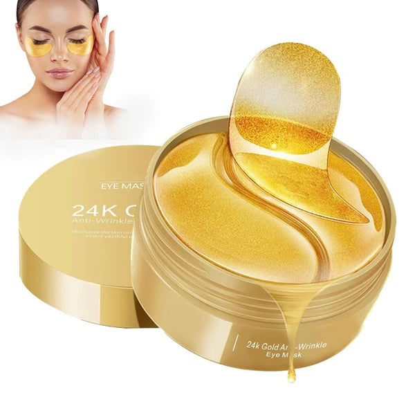【💥New product】Collagen & Retinol 24K Gold Under Eye Patches with  – For Dark Circles, Puffiness & Wrinkles