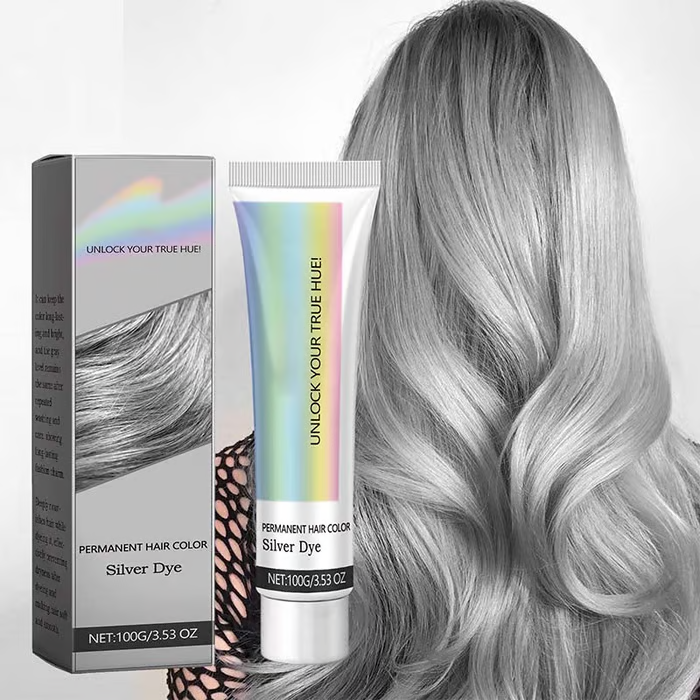 【Limited-time offer】💥2-in-1 Natural Essence Extract Silver Hair Dye💖