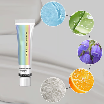 【Limited-time offer】💥2-in-1 Natural Essence Extract Silver Hair Dye💖