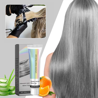 【Limited-time offer】💥2-in-1 Natural Essence Extract Silver Hair Dye💖