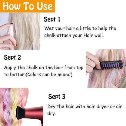 💖Limited-time offer💖Festive Fun Hair Chalk Combs
