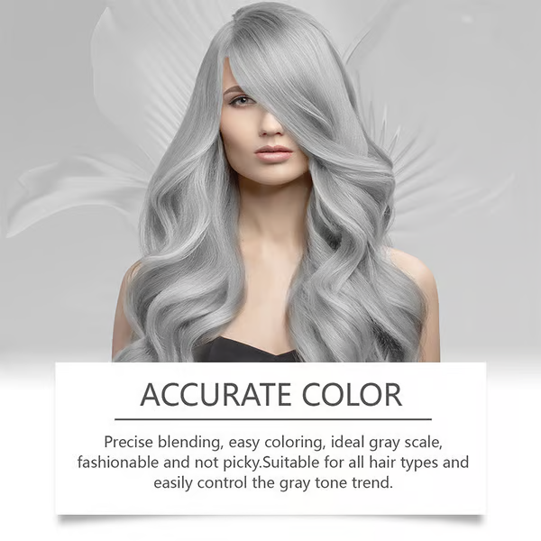 【Limited-time offer】💥2-in-1 Natural Essence Extract Silver Hair Dye💖
