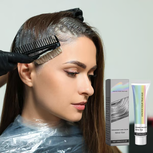 【Limited-time offer】💥2-in-1 Natural Essence Extract Silver Hair Dye💖