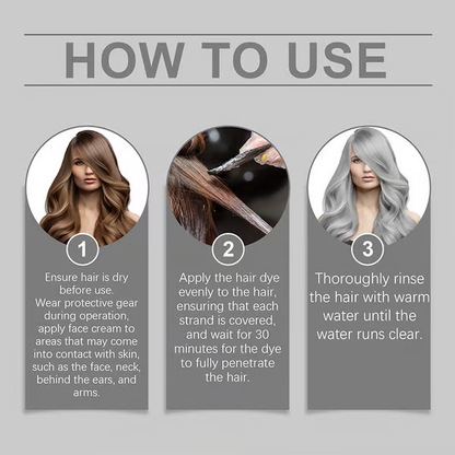 【Limited-time offer】💥2-in-1 Natural Essence Extract Silver Hair Dye💖
